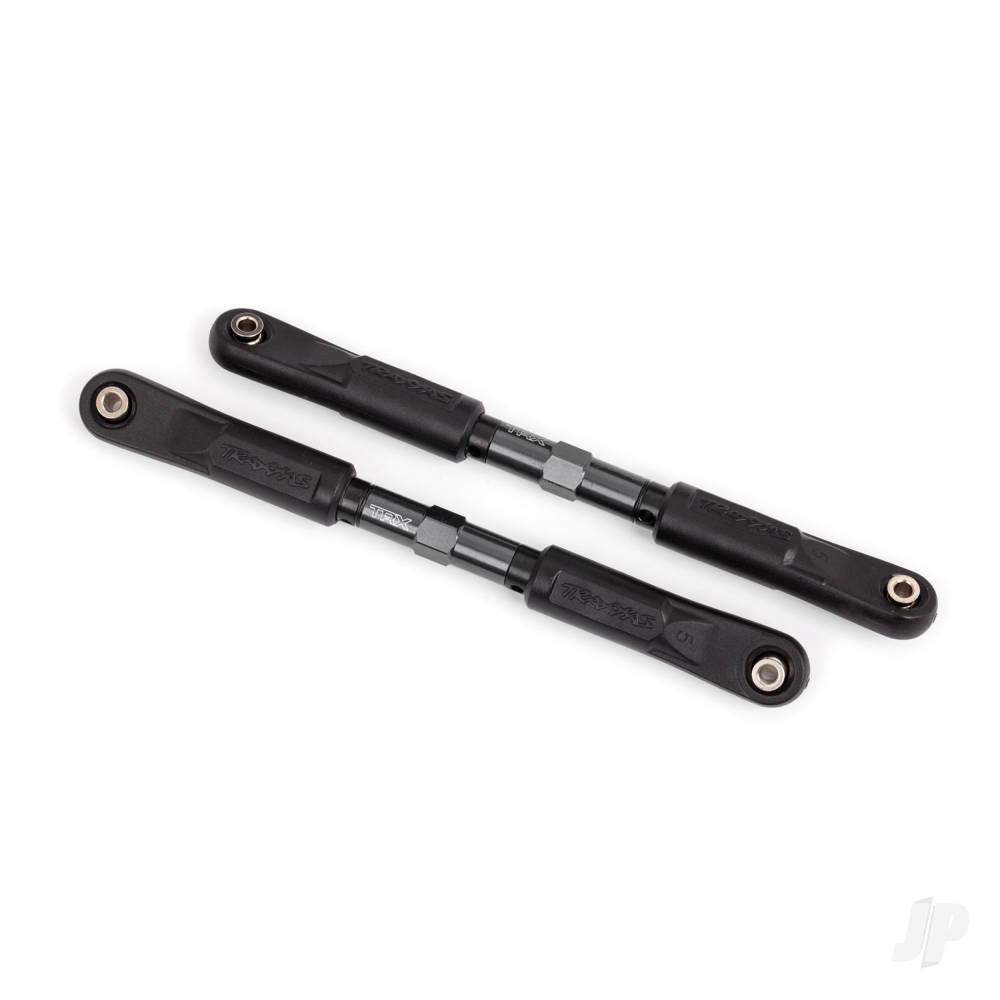 Traxxas Toe links, Sledge (Tubes dark titanium-anodised, 7075-T6 aluminium, stronger than titanium) (120mm) (2)/ rod ends, assembled with steel hollow balls (4)/ aluminium wrench, 8mm (1) TRX9549A