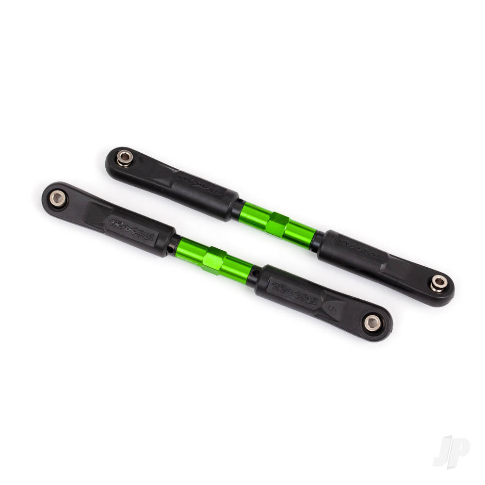 Traxxas Toe links, Sledge (Tubes green-anodised, 7075-T6 aluminium, stronger than titanium) (120mm) (2)/ rod ends, assembled with steel hollow balls (4)/ aluminium wrench, 8mm (1) TRX9549G