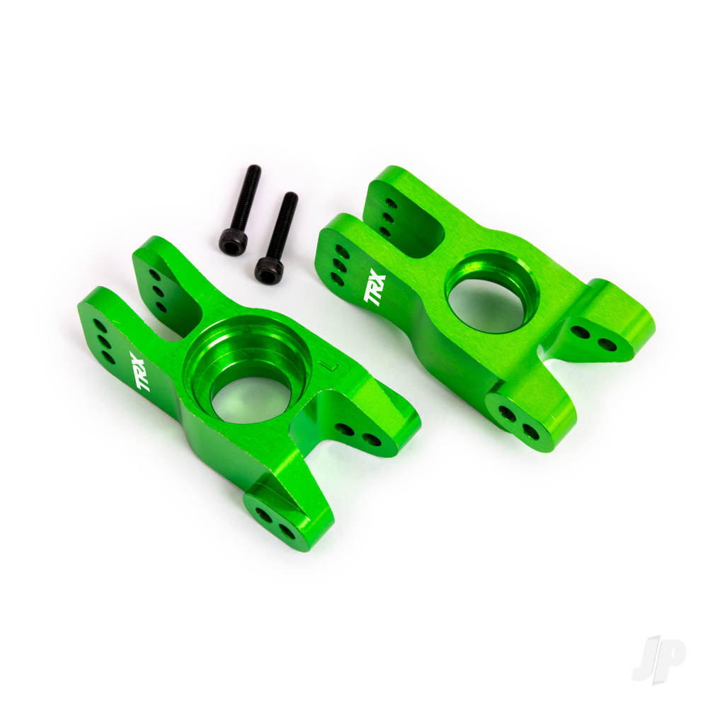 Traxxas Carriers, stub axle, 6061-T6 aluminium (green-anodised) (left and right) TRX9552G