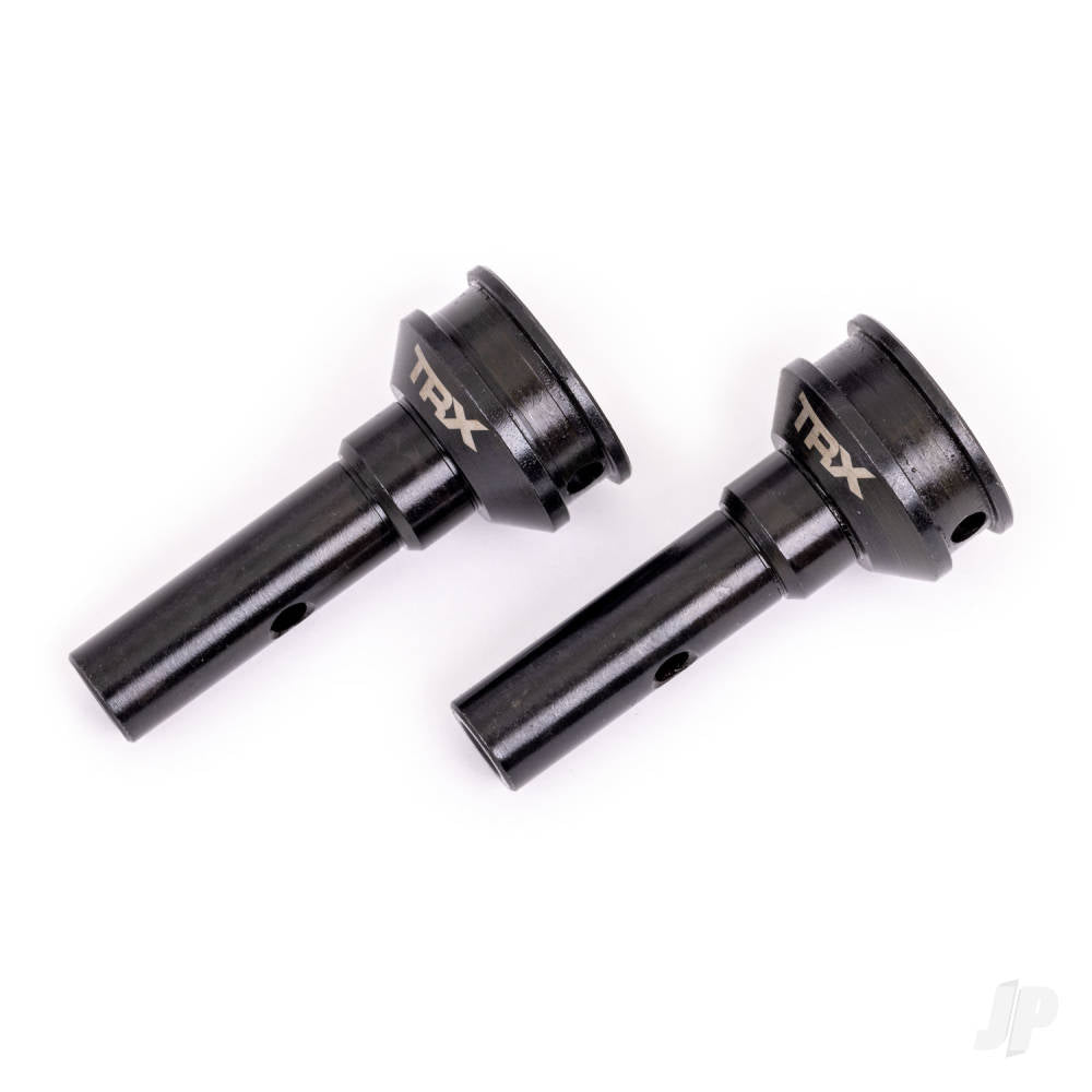 Traxxas Stub axles, hardened steel (2) (for steel constant-velocity driveshafts) (fits Sledge) TRX9553X