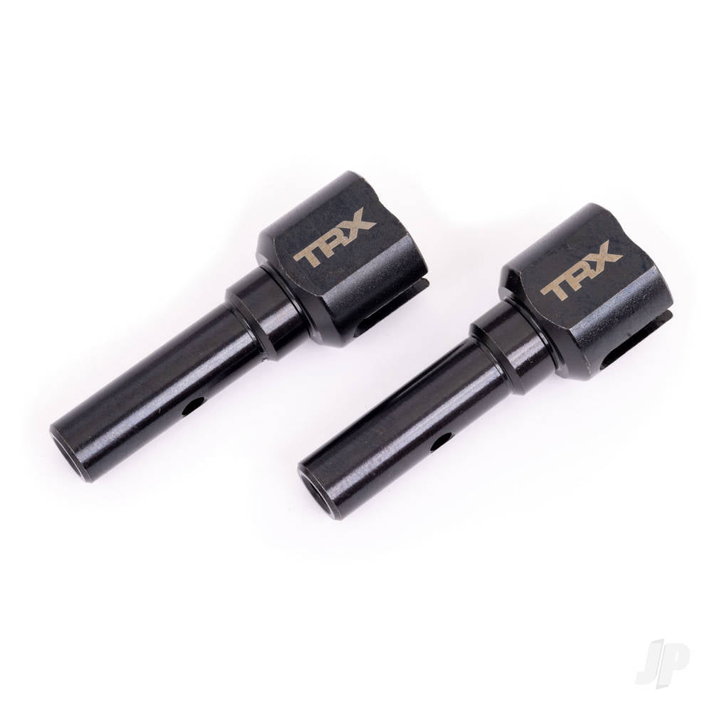 Traxxas Stub axles, hardened steel (2) (for use only with #9557 driveshaft) (fits Sledge) TRX9554X