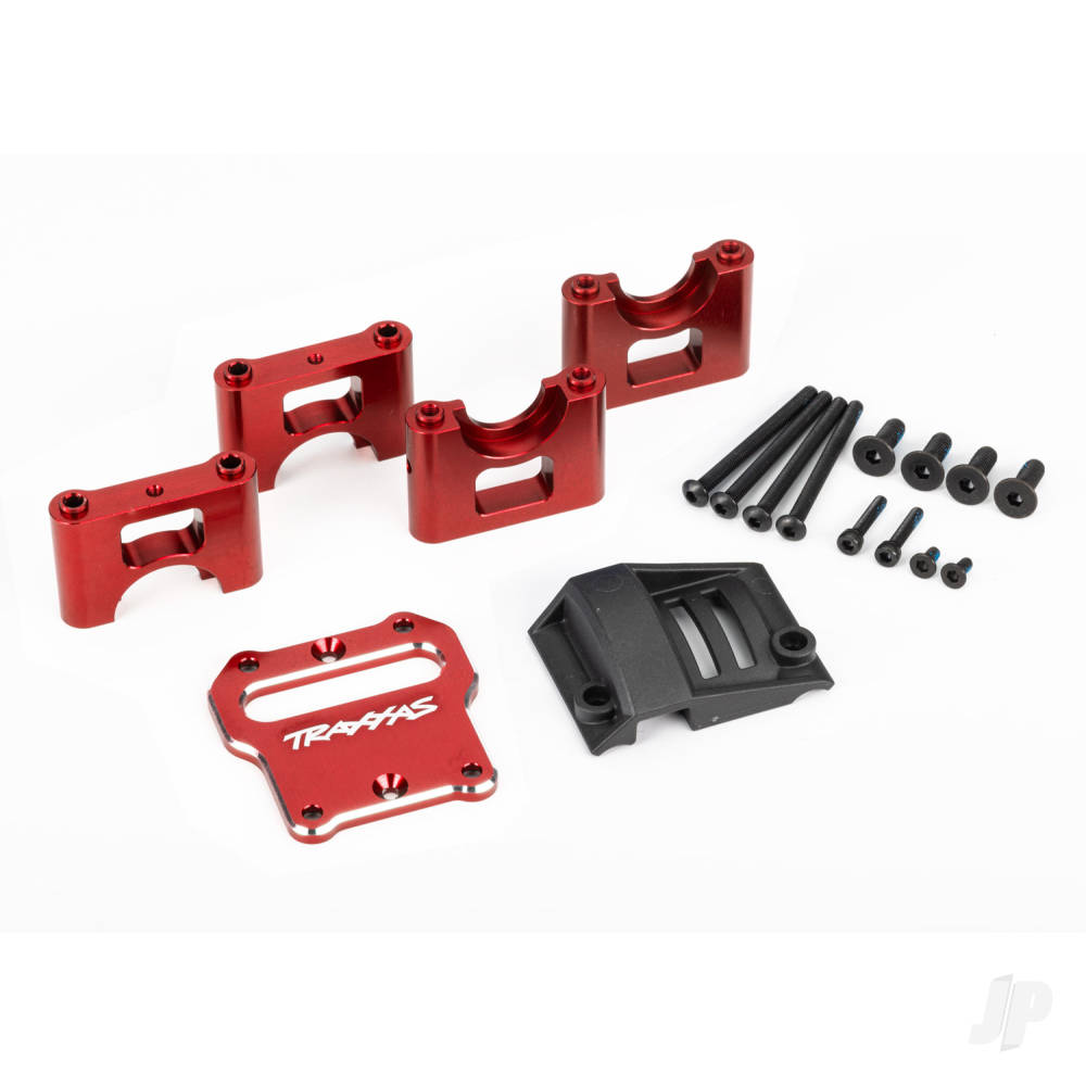 Traxxas Mount, center differential carrier, 6061-T6 aluminium (red-anodised) TRX9584R