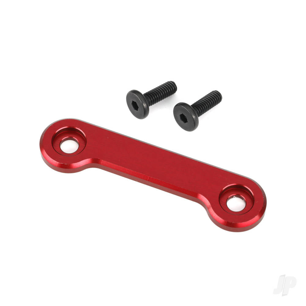 Traxxas Wing washer, 6061-T6 aluminium (red-anodised) (1)/ 4x12mm FCS (2) TRX9617R