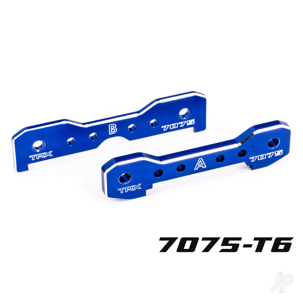 Traxxas Tie bars, front, 7075-T6 aluminium (blue-anodised) (fits Sledge) TRX9629