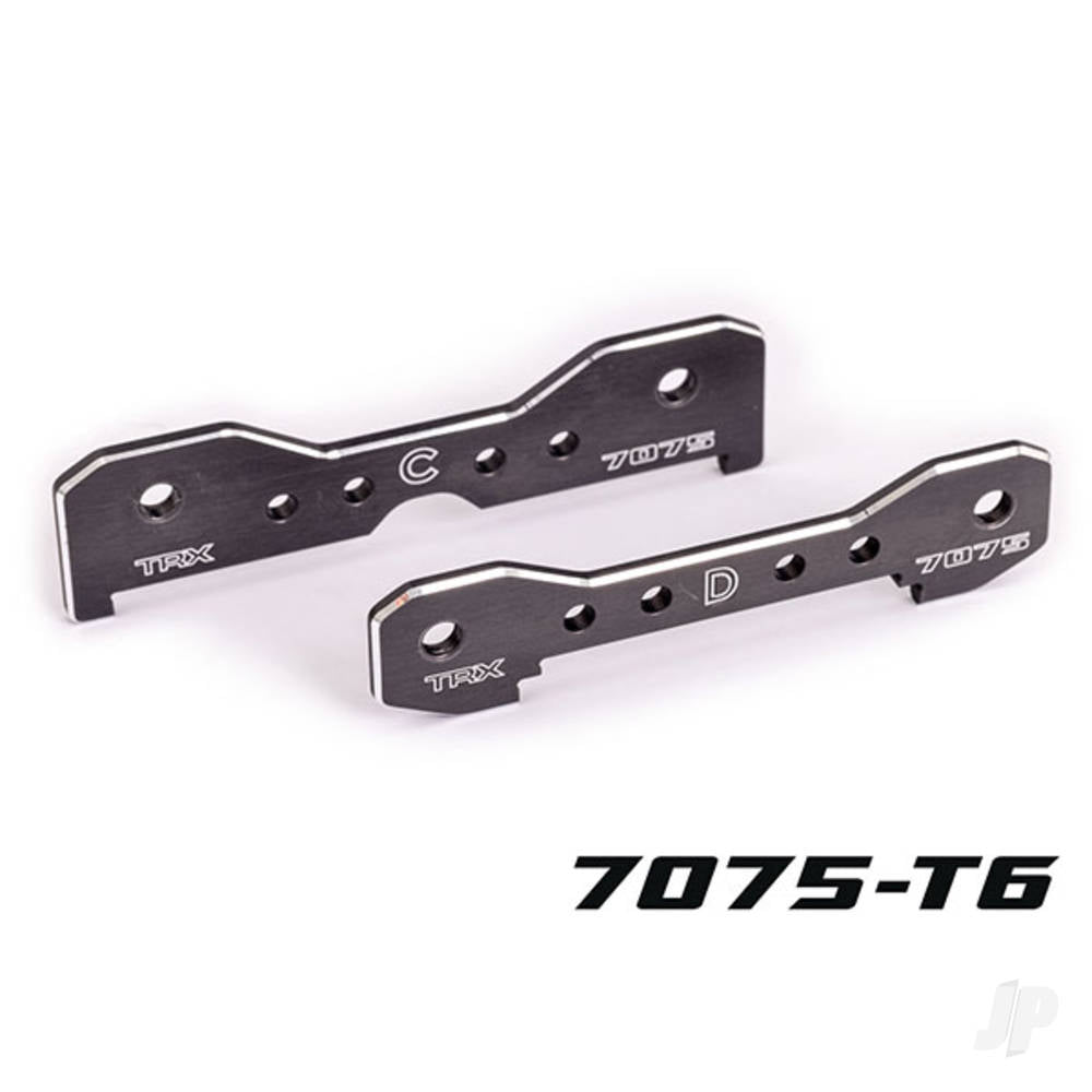 Traxxas Tie bars, rear, 7075-T6 aluminium (dark titanium-anodised) (fits Sledge) TRX9630A