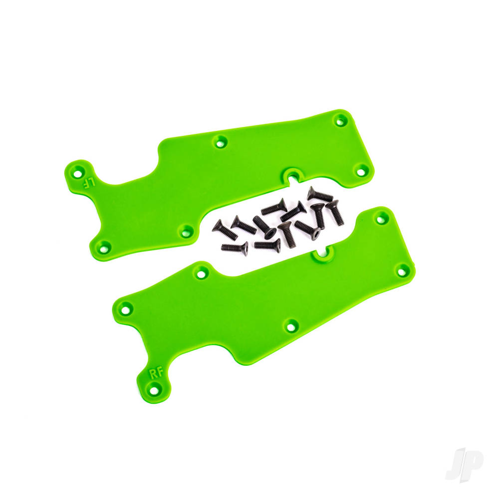 Traxxas Suspension arm covers, green, front (left and right) / 2.5x8 CCS (12) TRX9633G