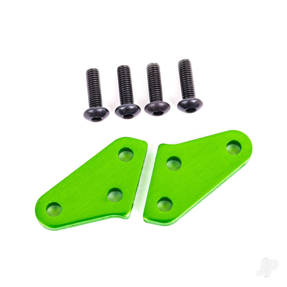 Traxxas Steering block arms (aluminium, green-anodised) (2) (fits #9537 and 9637 steering blocks) TRX9636G