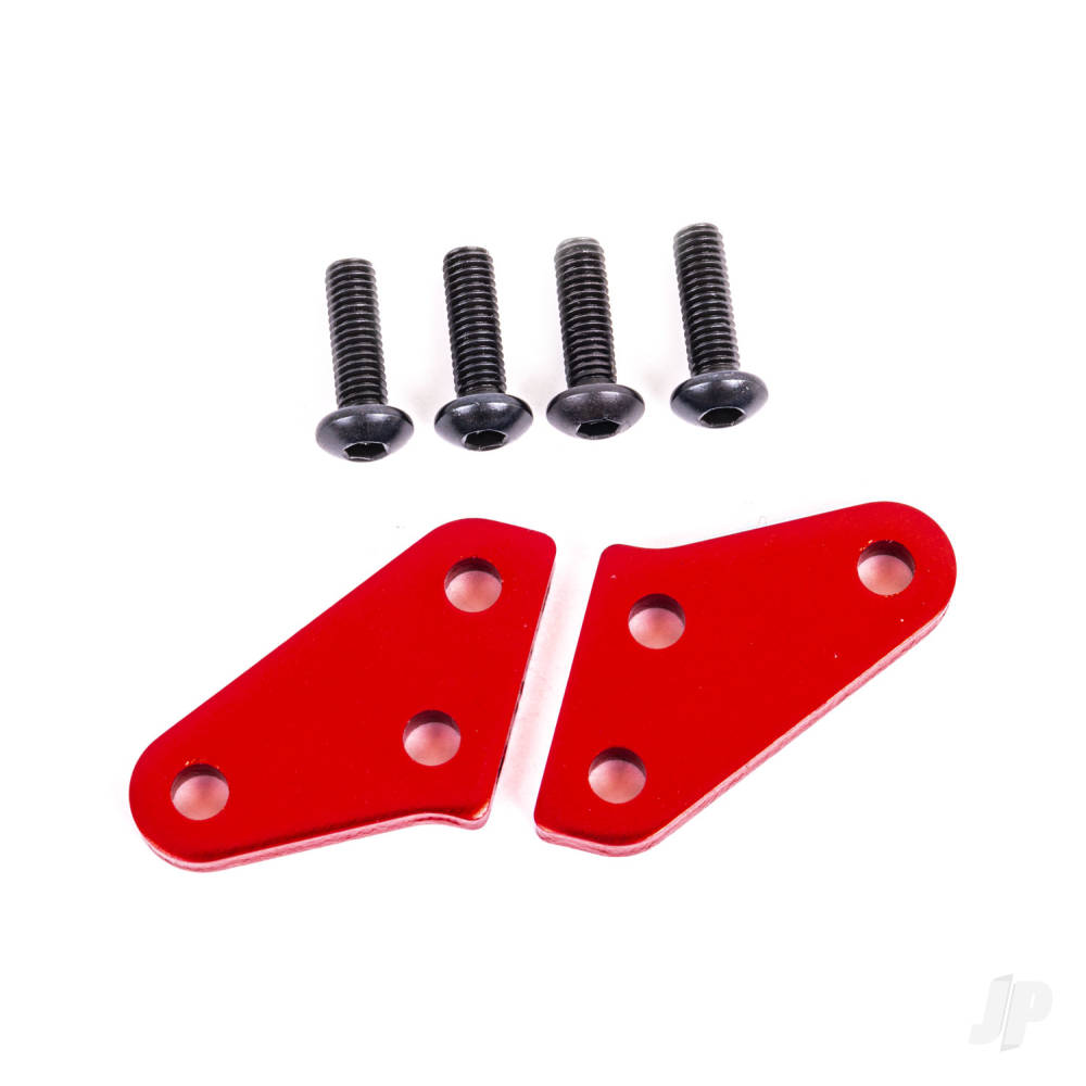 Traxxas Steering block arms (aluminium, red-anodised) (2) (fits #9537 and 9637 steering blocks) TRX9636R