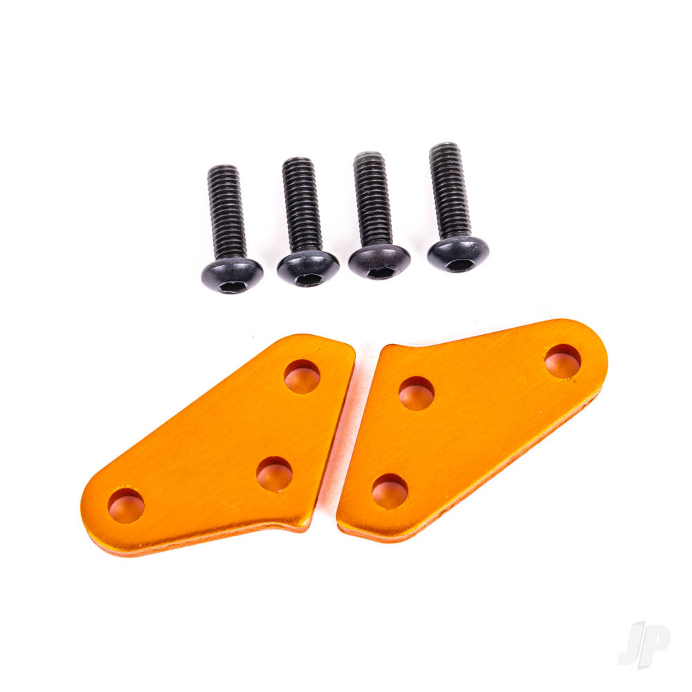 Traxxas Steering block arms (aluminium, orange-anodised) (2) (fits #9537 and 9637 steering blocks) TRX9636T