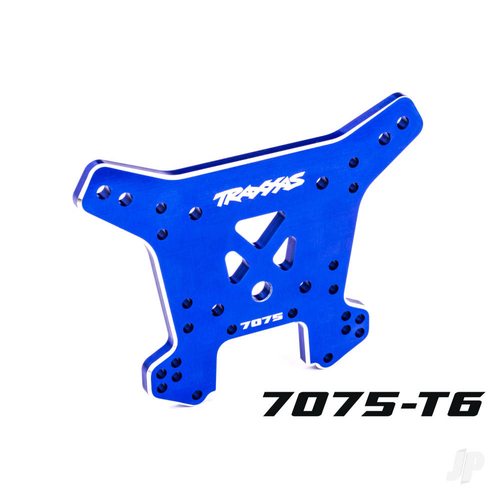 Traxxas Shock tower, rear, 7075-T6 aluminium (blue-anodised) (fits Sledge) TRX9638