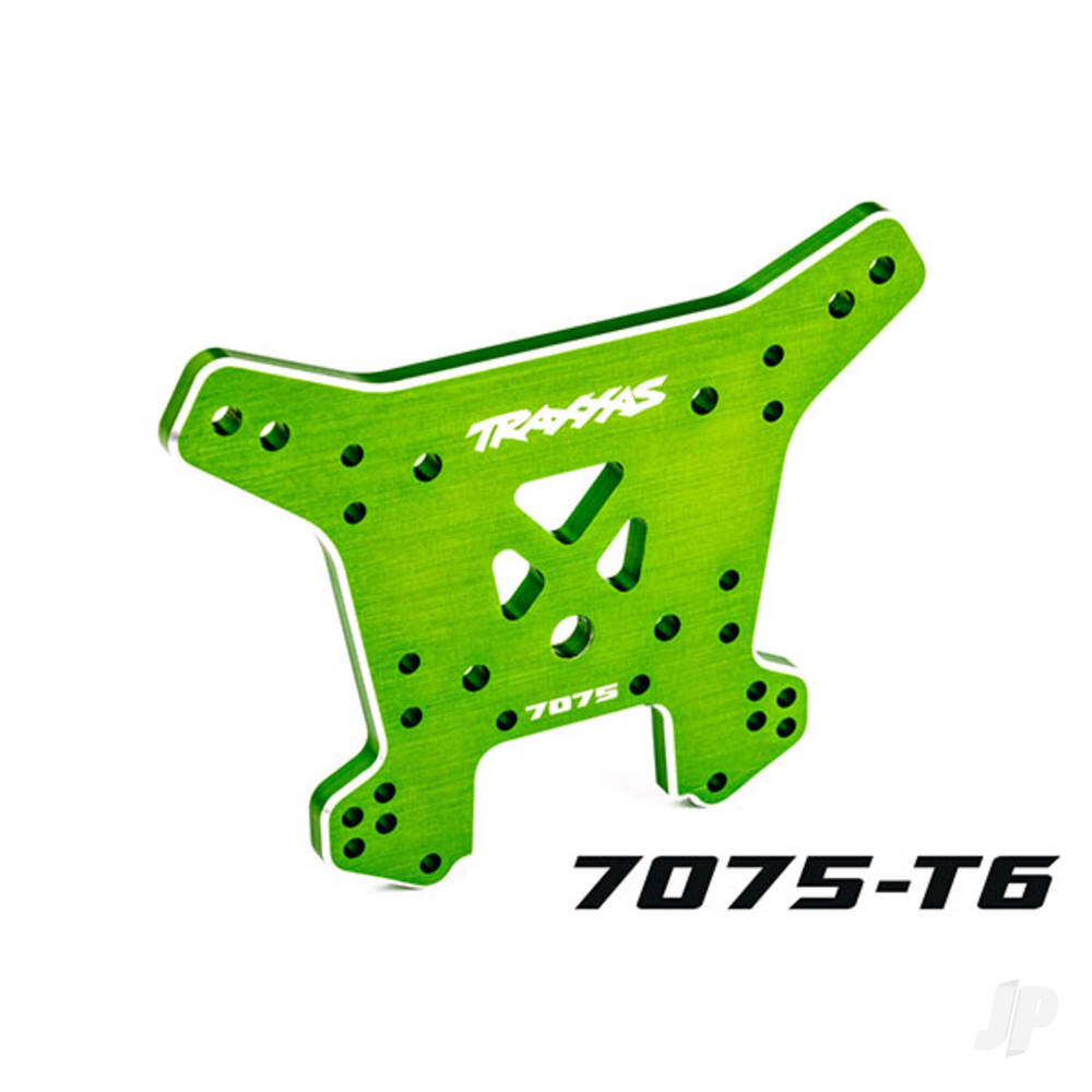 Traxxas Shock tower, rear, 7075-T6 aluminium (green-anodised) (fits Sledge) TRX9638G