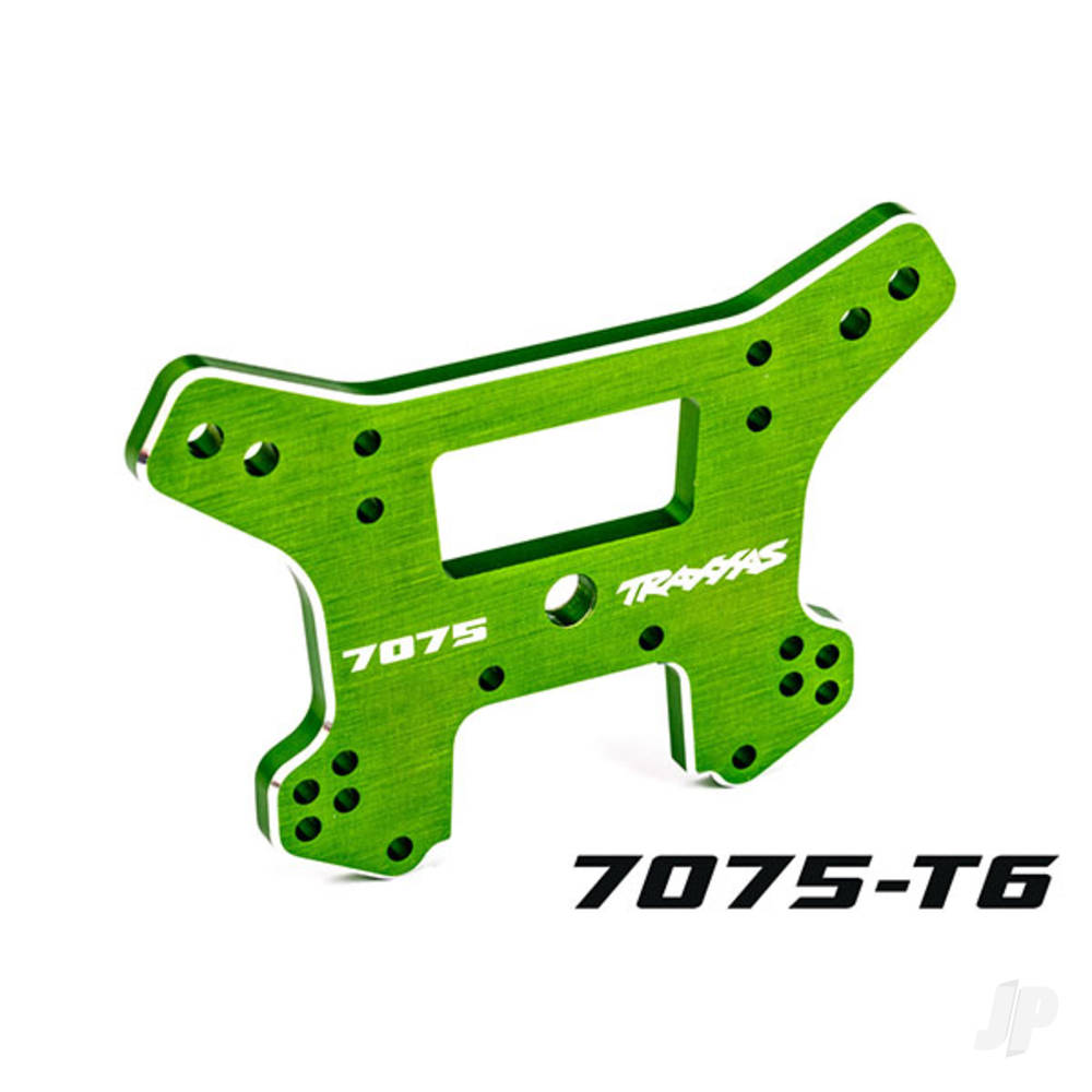 Traxxas Shock tower, front, 7075-T6 aluminium (green-anodised) (fits Sledge) TRX9639G