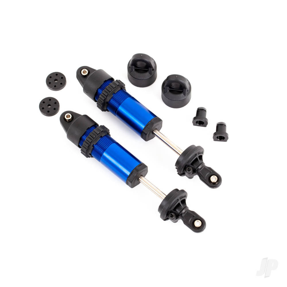 Traxxas Shocks, GT-Maxx, aluminium (blue-anodised) (fully assembled w / o springs) (2) TRX9660