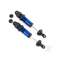 Traxxas Shocks, GT-Maxx, long, aluminium (blue-anodised) (fully assembled w / o springs) (2) TRX9661