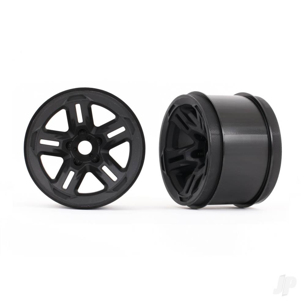 Traxxas Wheels, 3.8in (black) (2) (17mm splined) TRX9671