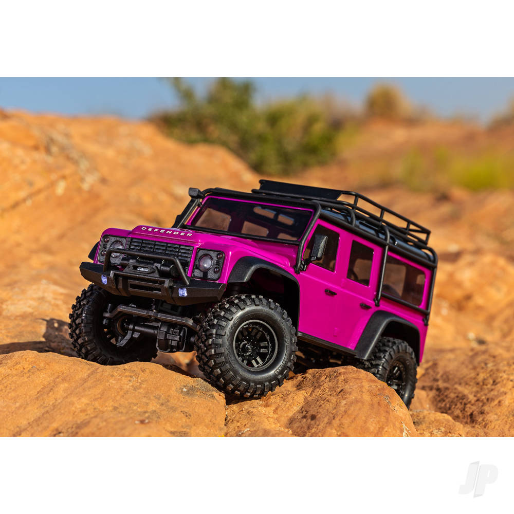 Traxxas TRX-4M Land Rover Defender 1:18 4WD Electric Trail Crawler, Pink