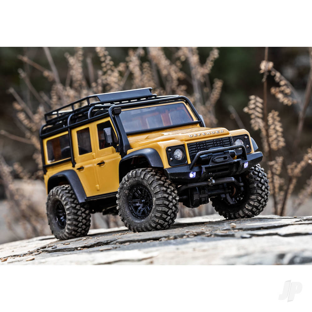 Traxxas TRX-4M Land Rover Defender 1:18 4WD Electric Trail Crawler, Tan (+ - TRX97054-1-TAN 12