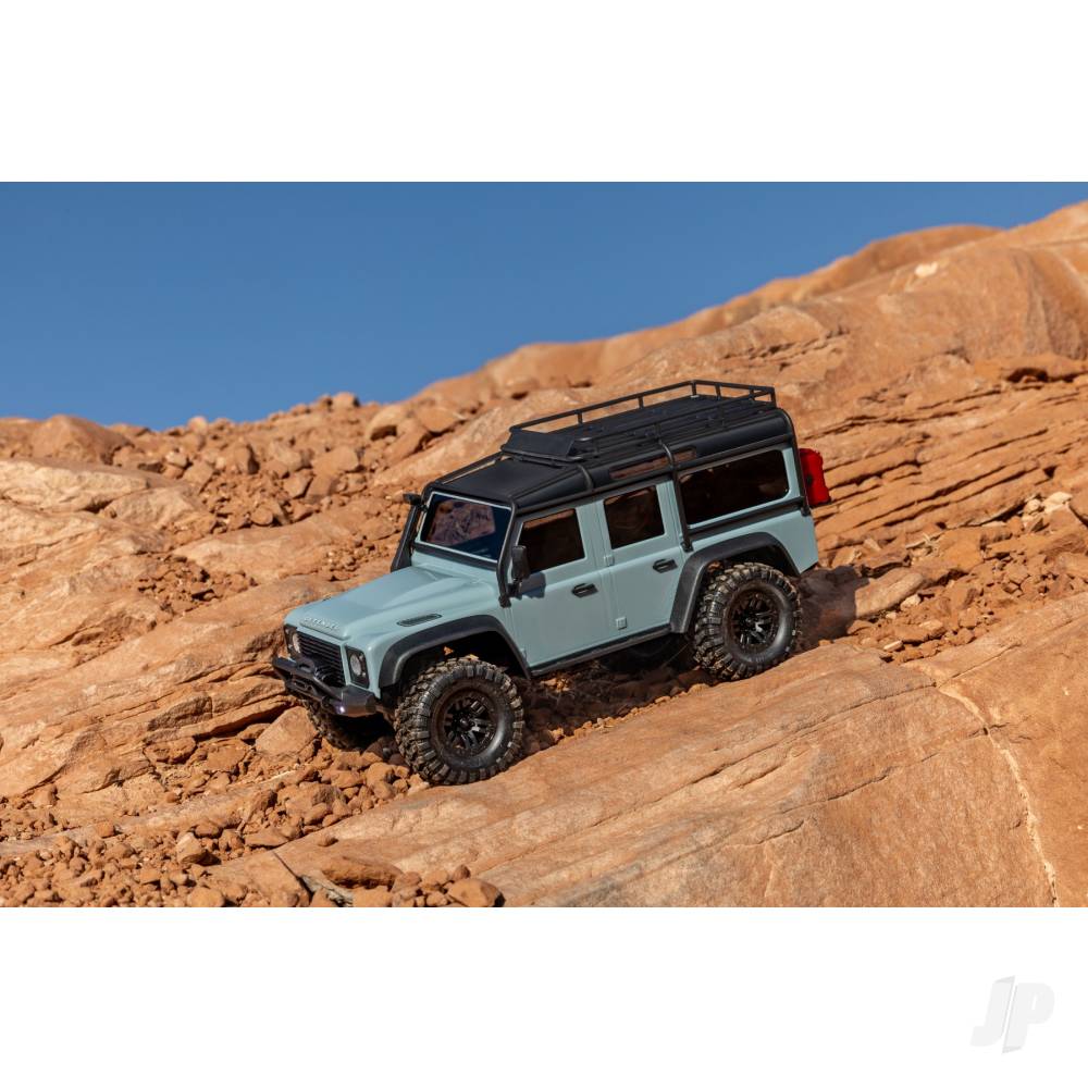Traxxas TRX-4M Land Rover Defender 1:18 4WD Electric Trail Crawler, Light Blue