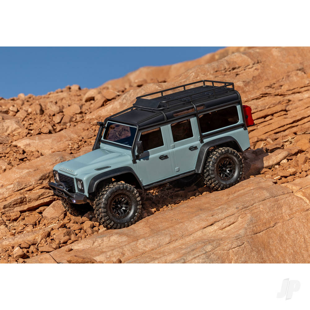 Traxxas TRX-4M Land Rover Defender 1:18 4WD Electric Trail Crawler, Light Blue