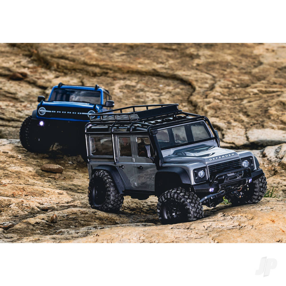Traxxas TRX-4M Land Rover Defender 1:18 4WD Electric Trail Crawler, Light Blue
