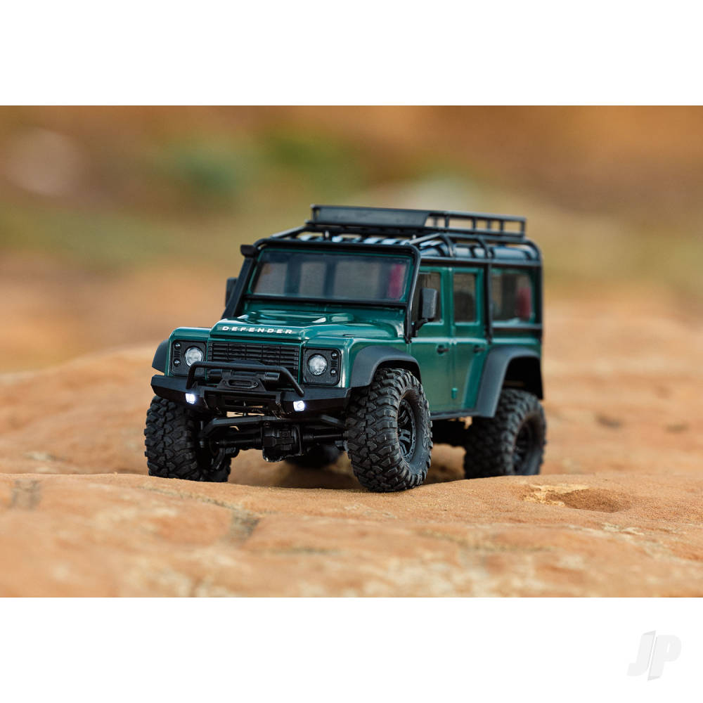 Traxxas TRX-4M Land Rover Defender 1:18 4WD Electric Trail Crawler, Light Blue