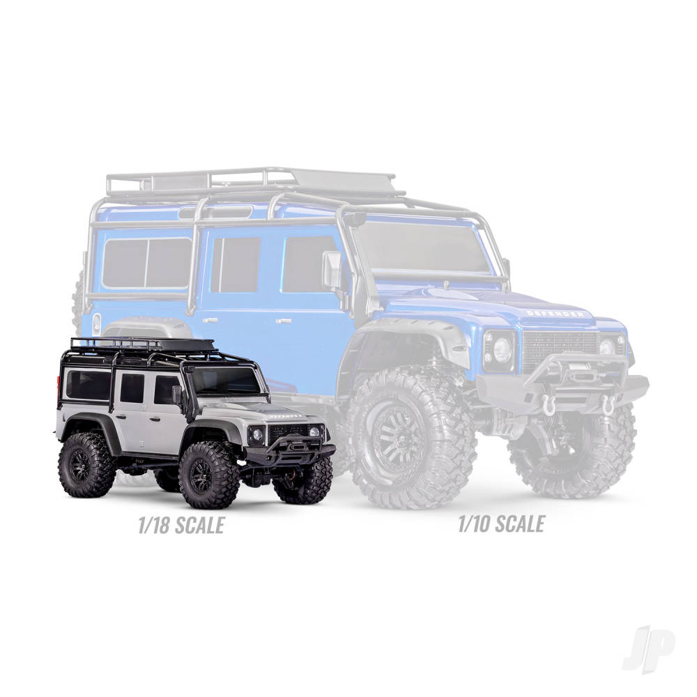 Traxxas TRX-4M Land Rover Defender 1:18 4WD Electric Trail Crawler, Light Blue
