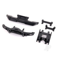 Traxxas Front bumper with winch/ rear bumper/ bumper mounts, front & rear/ Center Skid plate (for Bronco) TRX9735A