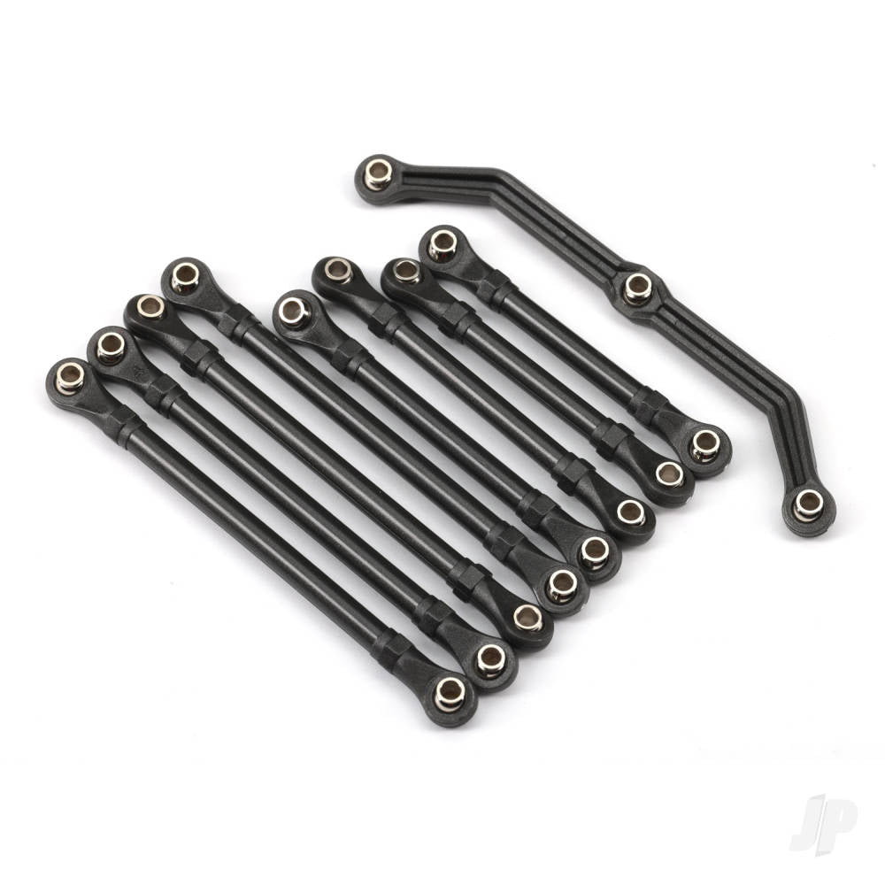 Traxxas Suspension link set, complete (front &amp; rear) (includes steering link (1), front lower links (2), front upper links (2), rear lower links (4)) (assembled with rod ends and hollow balls) TRX9742R