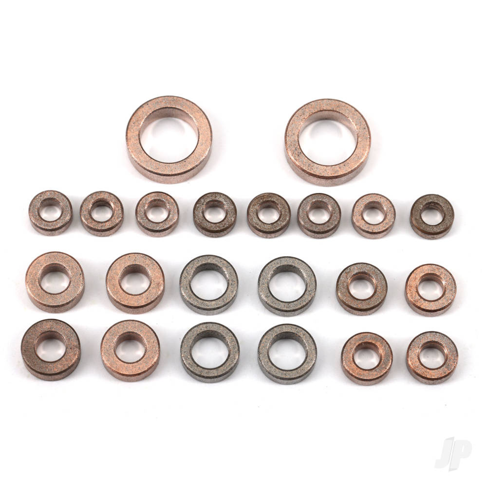 Traxxas Bushing set, complete (3x6x2.5mm (8), 5x8x2.5mm (4), 4x8x3mm (4), 8x12x3.5mm (2), 3.5x7x2.5mm (4)) TRX9745