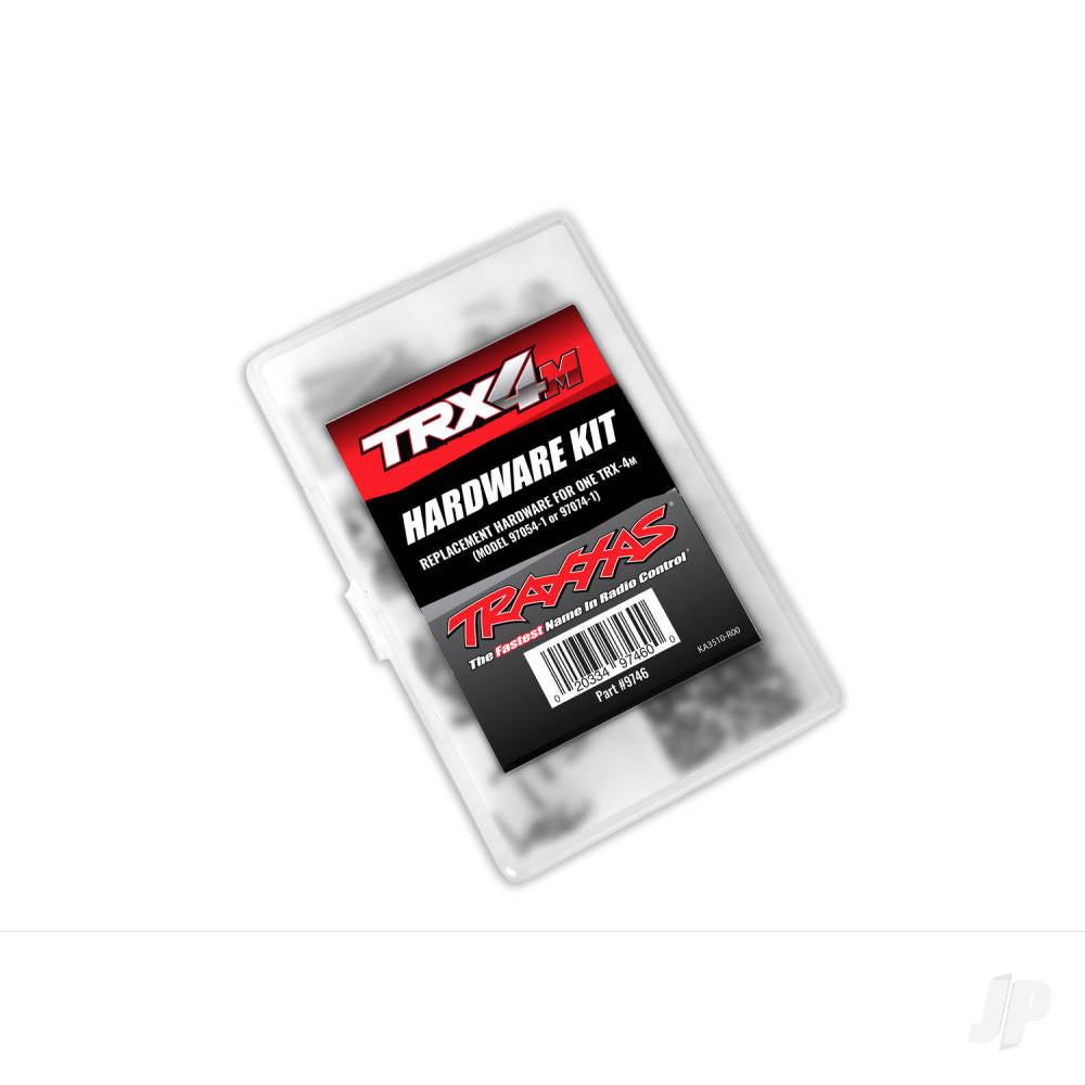 Traxxas Hardware kit, complete (contains all hardware used on 1/18-scale Ford Bronco or Land Rover Defender) (includes clear plastic storage container) TRX9746