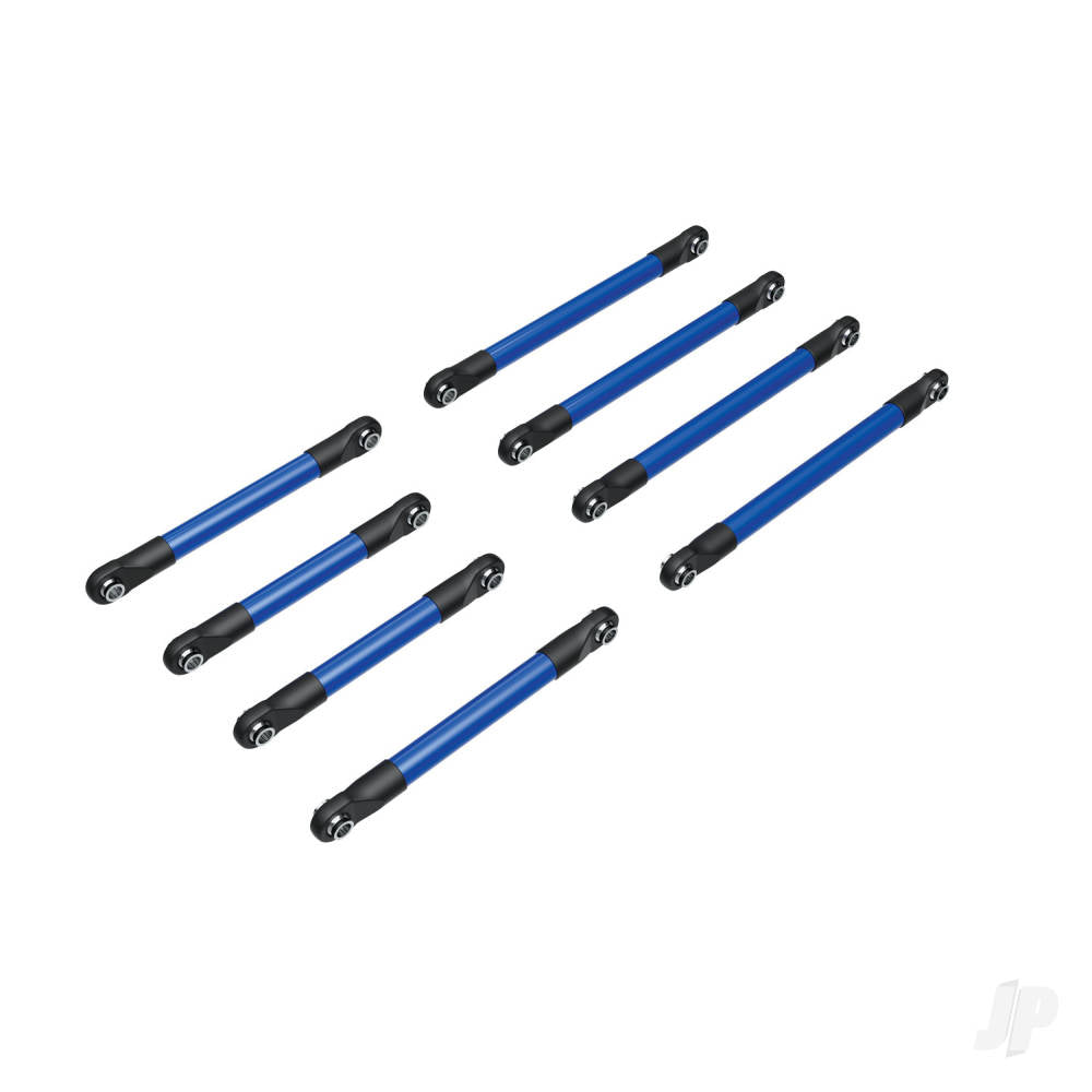 Traxxas Suspension link set, 6061-T6 aluminium (blue-anodised) (includes 5x53mm front lower links (2), 5x46mm front upper links (2), 5x68mm rear lower or upper links (4)) TRX9749-BLUE