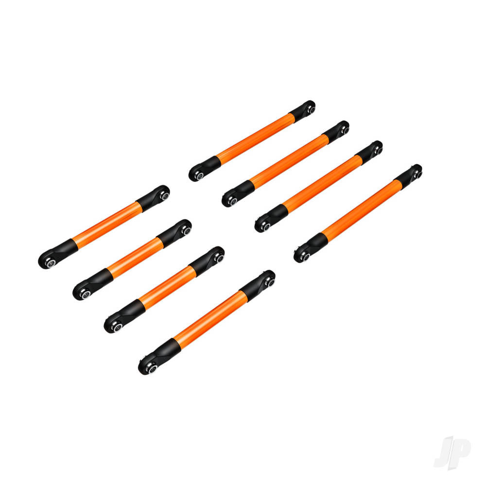 Traxxas Suspension link set, 6061-T6 aluminium (orange-anodised) (includes 5x53mm front lower links (2), 5x46mm front upper links (2), 5x68mm rear lower or upper links (4)) TRX9749-ORNG