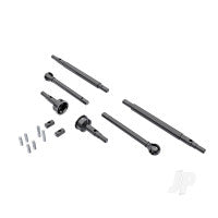 Traxxas Axle Shafts, front and rear (2)/ stub axles, front (2) (hardened steel) TRX9756