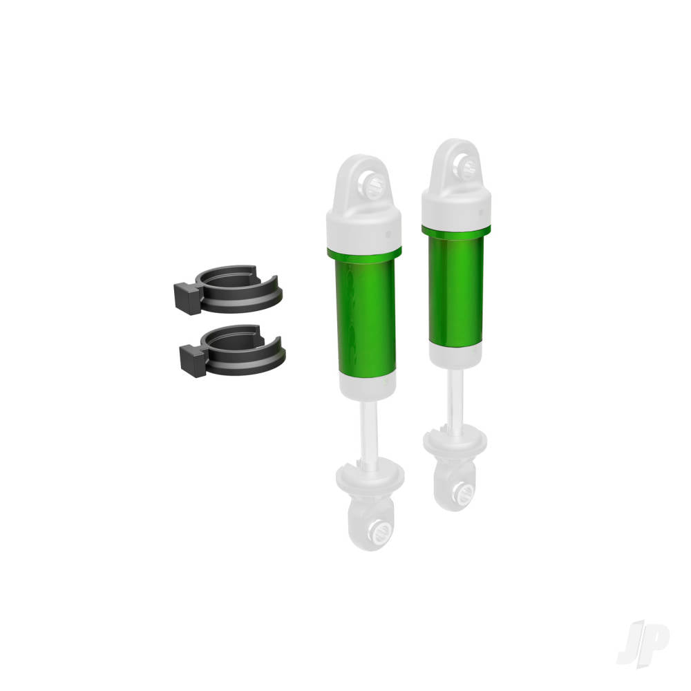 Traxxas Body, GTM shock, 6061-T6 aluminium (green-anodised) (includes spring pre-load spacers) (2) TRX9763-GRN