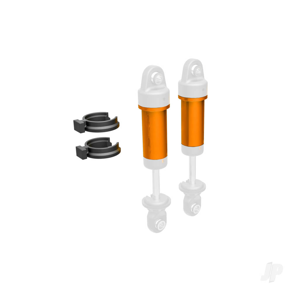 Traxxas Body, GTM shock, 6061-T6 aluminium (orange-anodised) (includes spring pre-load spacers) (2) TRX9763-ORNG