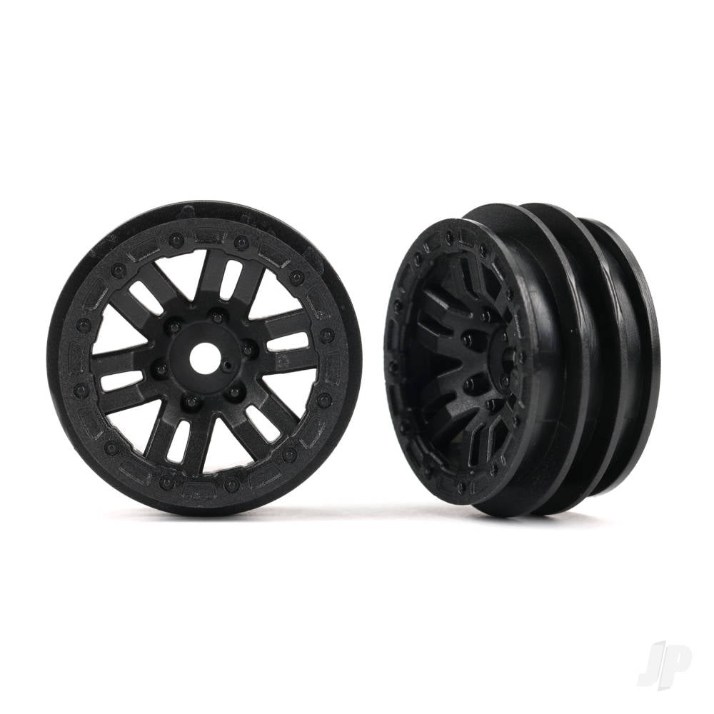 Traxxas Wheels, 1.0in (black) (2) TRX9768