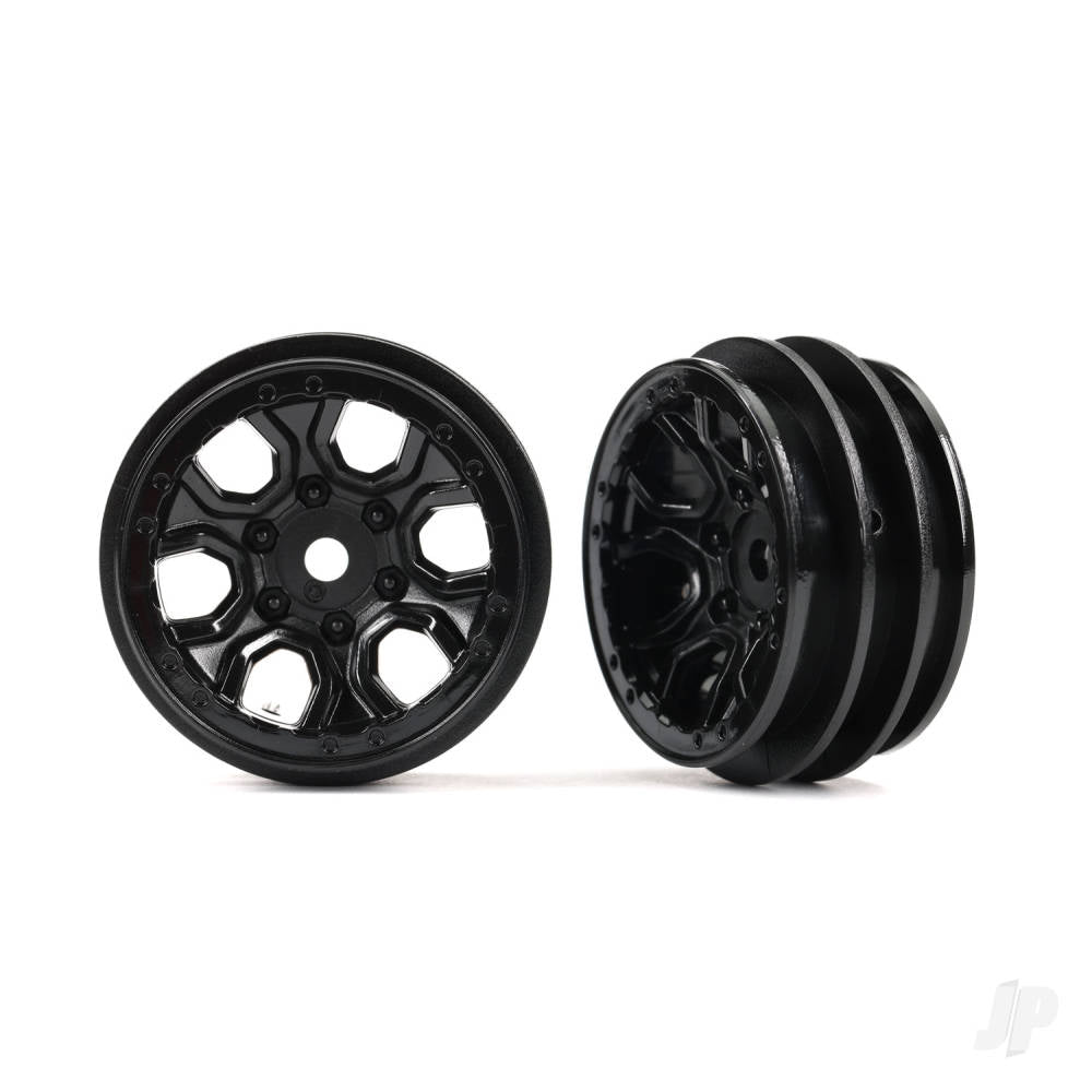 Traxxas Wheels, 1.0in (black chrome) (2) TRX9770-BLKCR