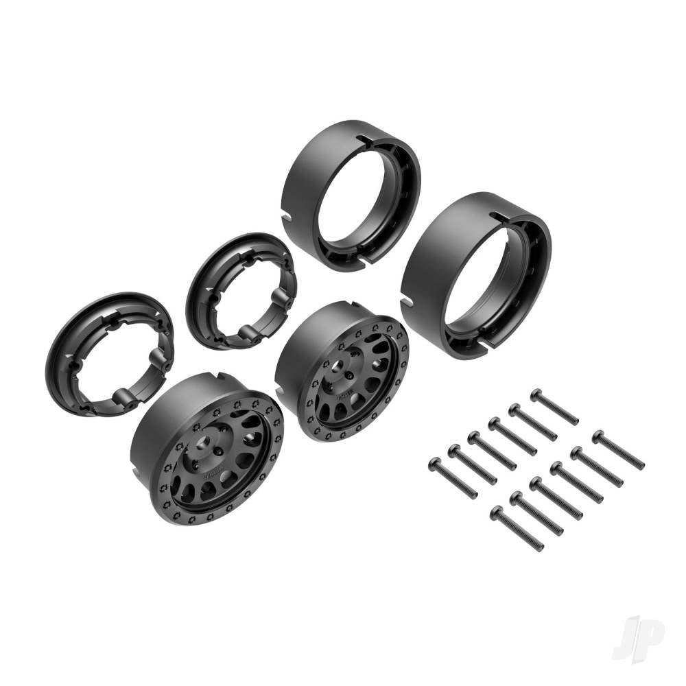 Traxxas Wheels, Method 105 1.0", (black, beadlock) (2) TRX9781