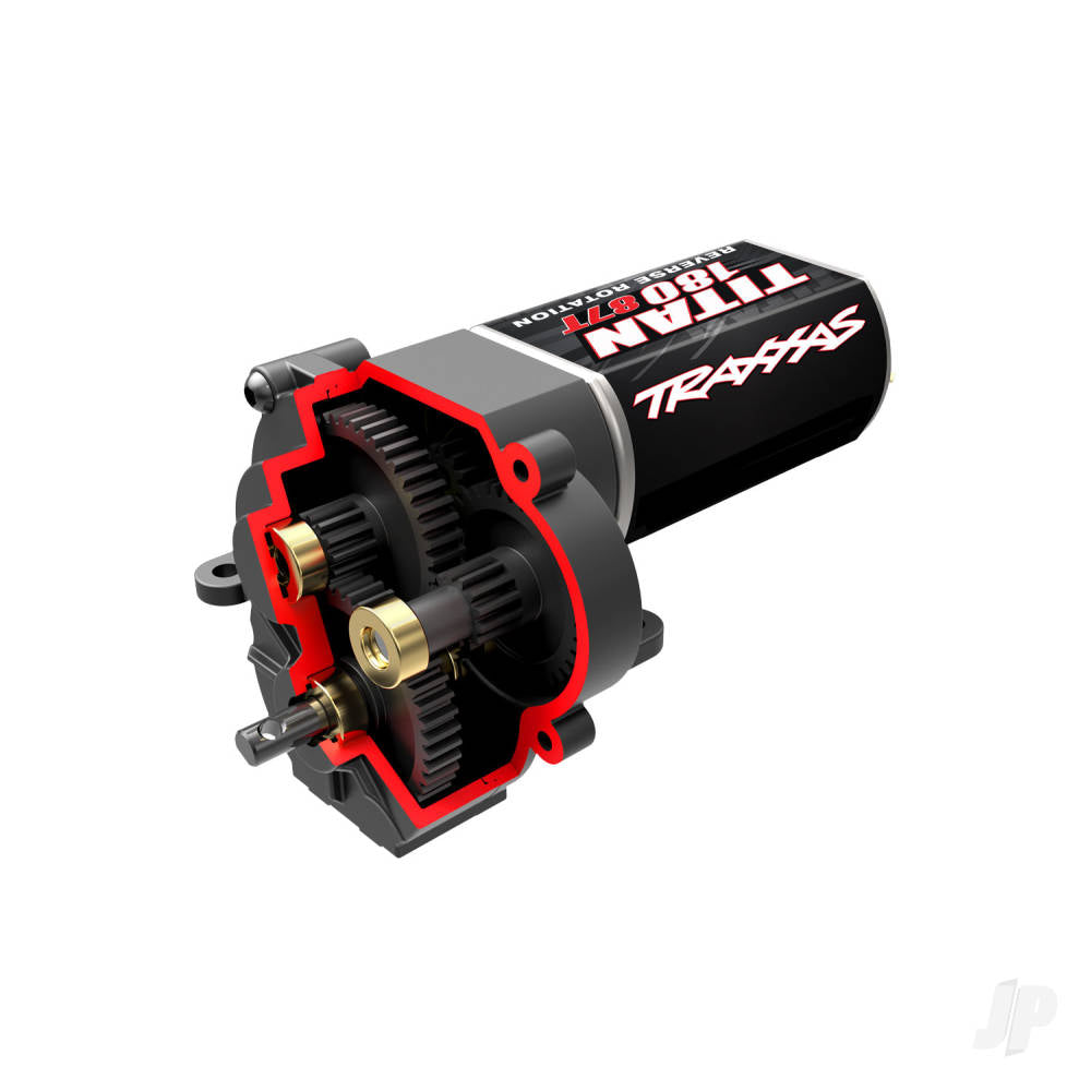 Traxxas Transmission, complete (low range (crawl) gearing) (40.3:1 reduction ratio) (includes Titan 87T motor) TRX9791R