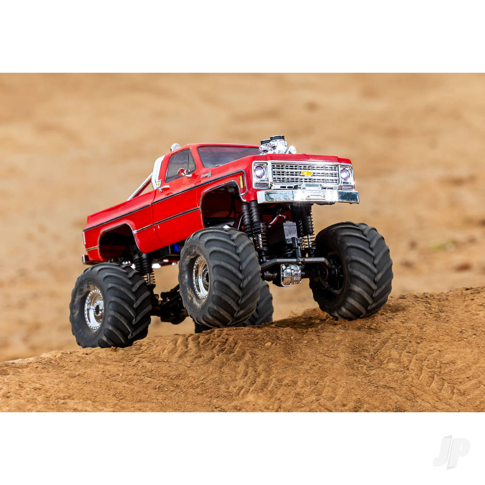 Traxxas TRX-4MT Chevrolet K10 1:18 4WD Electric Monster Truck, Red (+ TQ,  - TRX98064-1-BLK 11