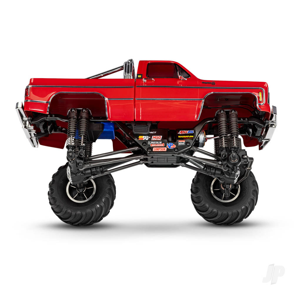 Traxxas TRX-4MT Chevrolet K10 1:18 4WD Electric Monster Truck, Red (+ TQ,  - TRX98064-1-BLK 8