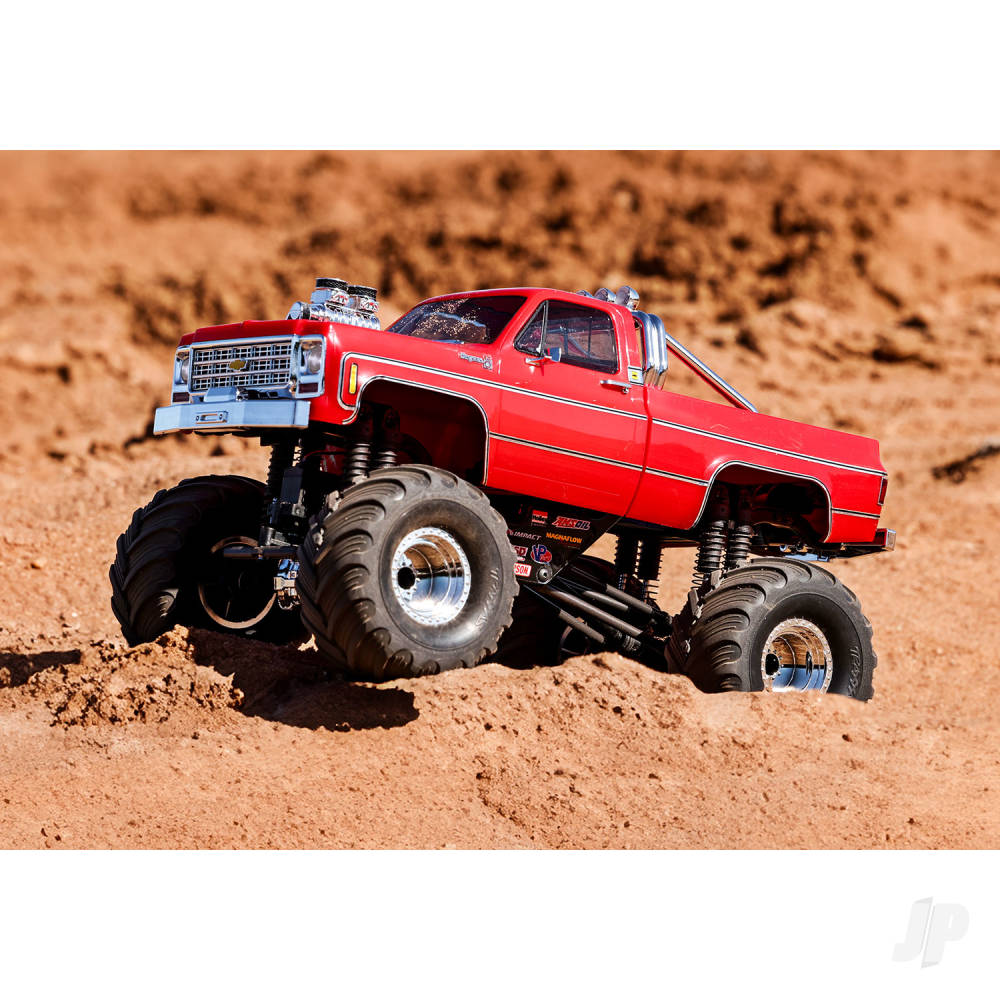 Traxxas TRX-4MT Chevrolet K10 1:18 4WD Electric Monster Truck, Red (+ TQ,  - TRX98064-1-BLK 9