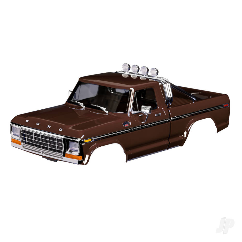 Traxxas Body, Ford F-150 Truck (1979), complete, brown (includes grille, side mirrors, door handles, roll bar, windshield wipers, side trim, & clipless mounting) (requires #9834 front & rear bumpers) TRX9812-BRWN