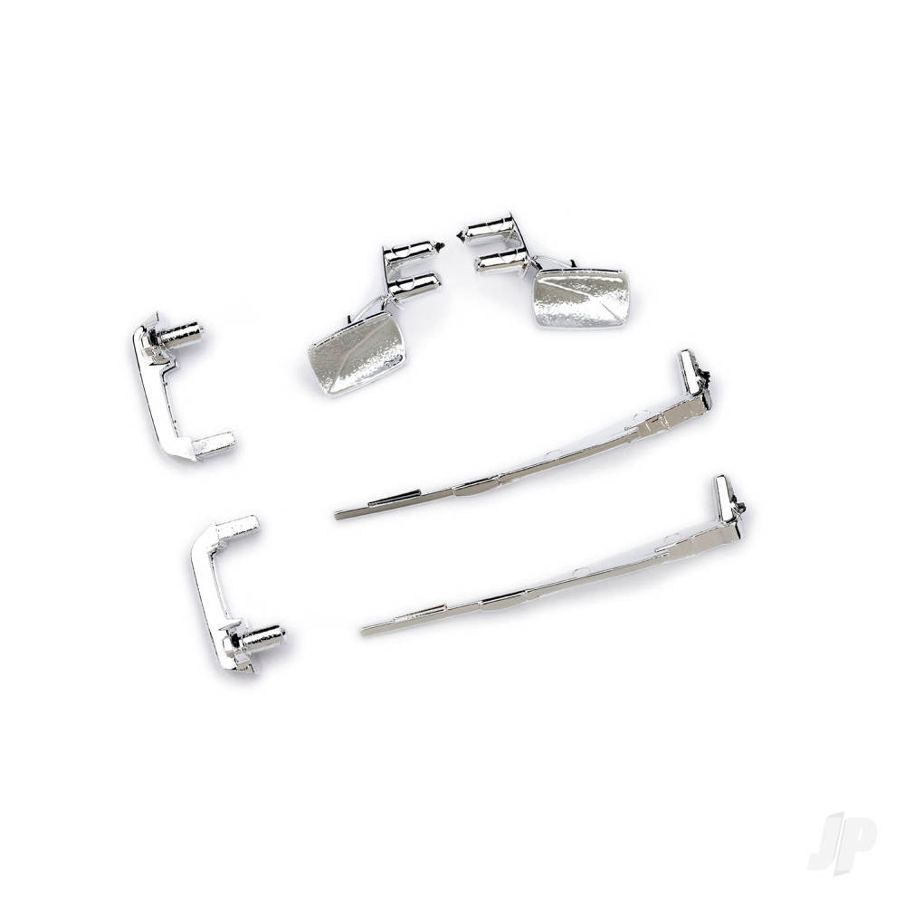 Traxxas Door handles (left & right)/ mirrors, side (left & right)/ windshield wipers (fits #9811 body) TRX9817