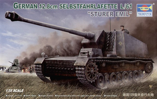 Trumpeter 1:35 - 12.8cm L/61 Sturer Emil Tank Destroyer