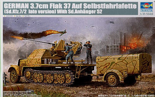 Trumpeter 1:35 - Sd.Kfz.7/2 3.7cm FlaK 37 (Late Version)
