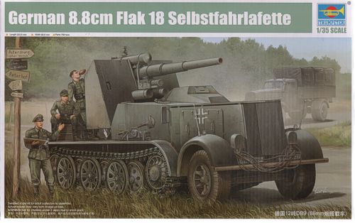 Trumpeter 1:35 - Flak 18 8.8cm Selbstfahrlafette
