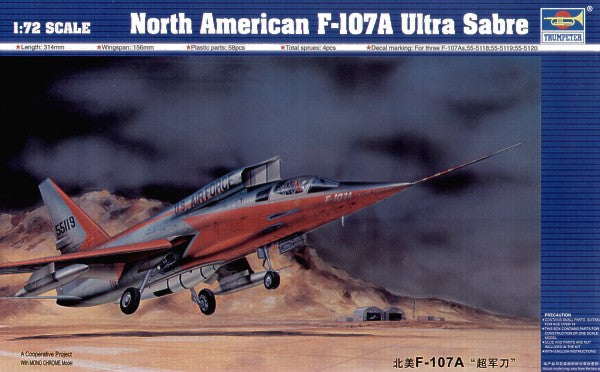 Trumpeter 1:72 - North American F-107A Ultra Sabre