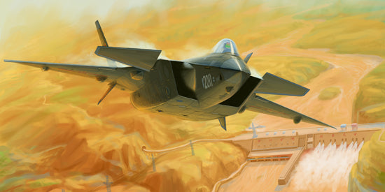 Trumpeter 1:72 - Chinese J-20 Mighty Dragon Prototype