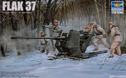 Trumpeter 1:35 - FlaK 37 German 3.7cm Anti-aircraft Gun